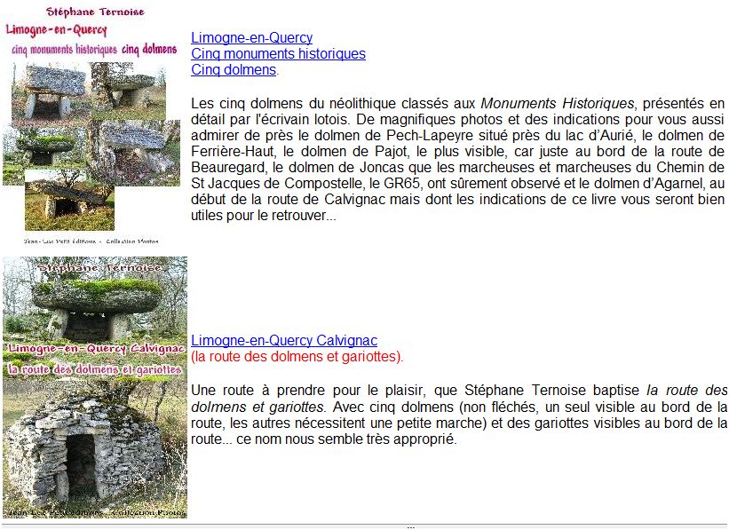 Livres sur Limogne en quercy